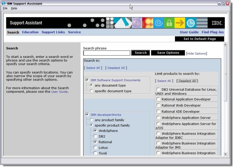 IBM Support Assistant – Help Yourself!